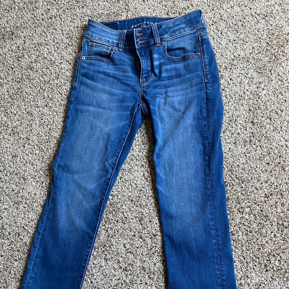 American Eagle Next Level Low-Rise Artist Crop Jean